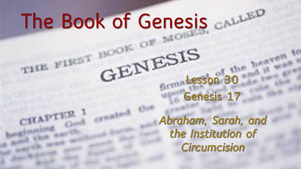 Abraham, Sarah, and the Institution of Circumcision