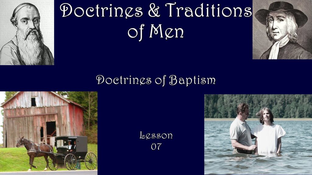 Doctrines of Baptism