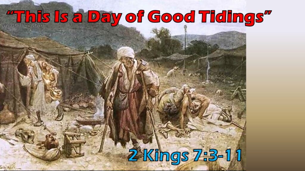 “This Is a Day of Glad Tidings”