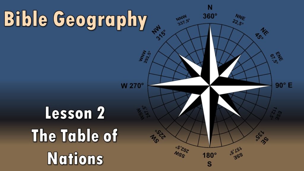 Bible Geography – 2 – The Table of Nations